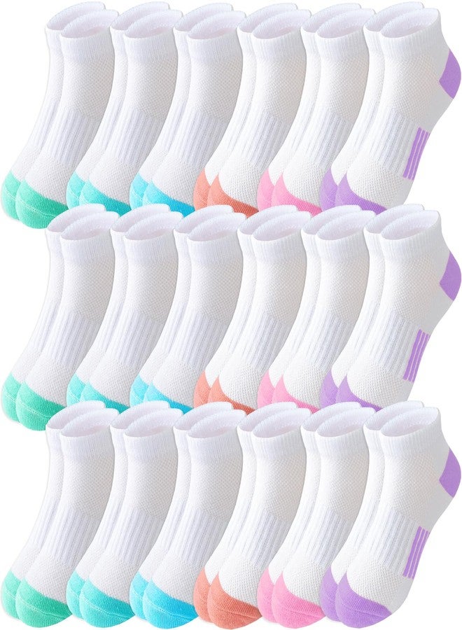 Bemeol Girls Socks 18 Pairs Ankle Socks for Girls Soft Athletic Low Cut Sock(7-10 Years) - Image 1